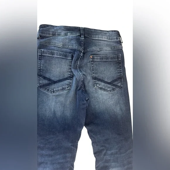 Slim Blue Jeans with Distressed Details - Picture 8 of 8